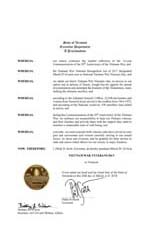 Vermont Proclamation (2018)
